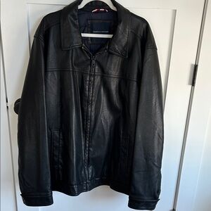 Tommy Hilfiger Men's Classic Black leather jacket